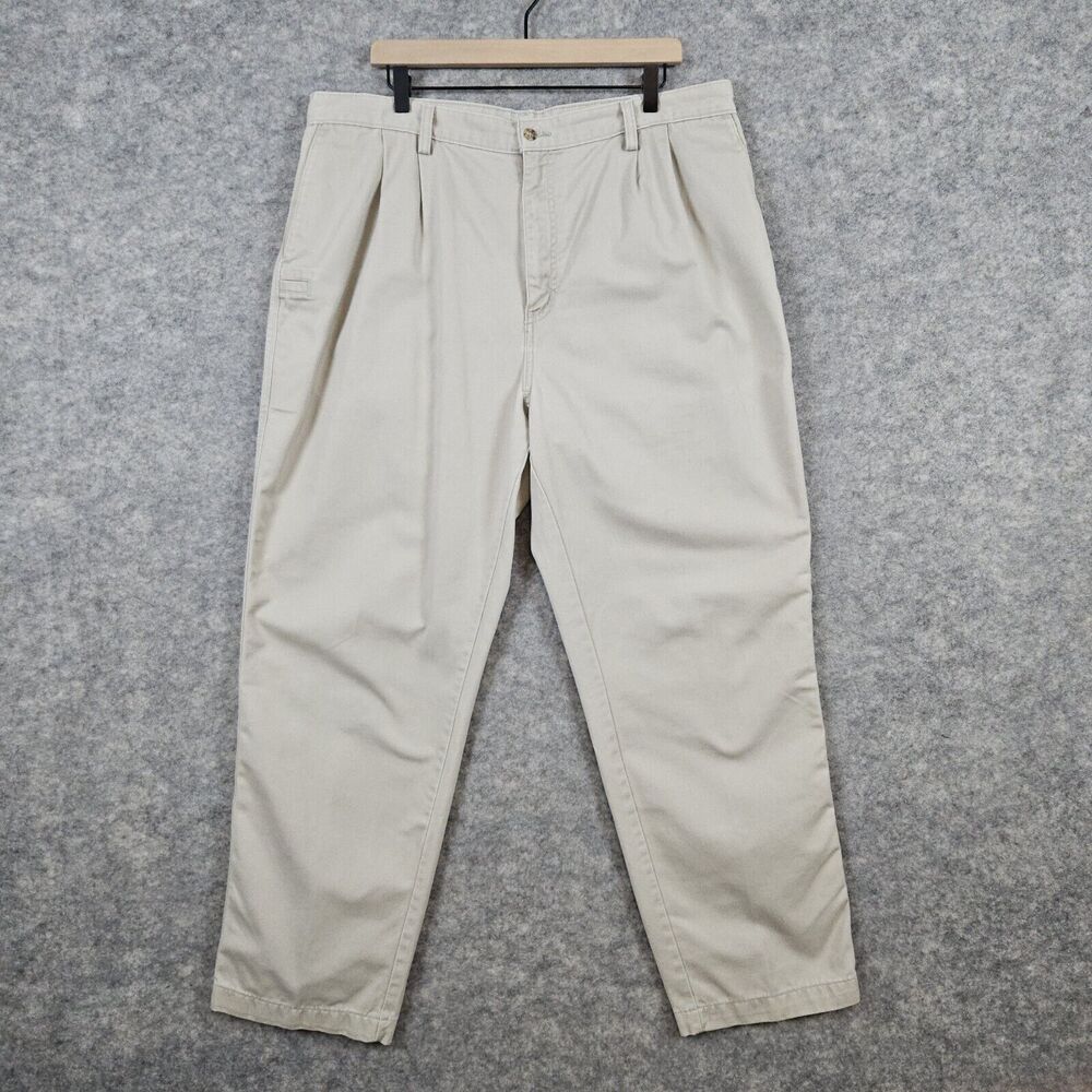 Carhartt Men's Khaki Chinos Pants 40x32 (ACTUAL 39x30) 100% Cotton Slacks SPOT